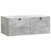 vidaXL Oglindă TV montată pe perete Gri Beton 78,5 x 41 x 30 cm