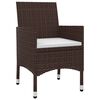vidaXL Set mobilier de grădină cu perne, 7 piese, poliratan și sticlă