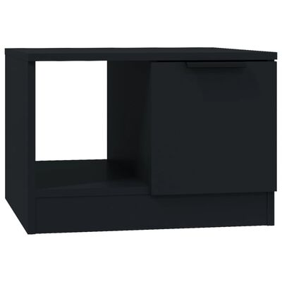 vidaXL Măsuță de cafea, negru, 50x50x36 cm, lemn compozit