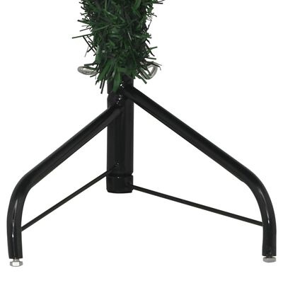 vidaXL Brad de Crăciun artificial de colț, verde, 120 cm, PVC