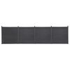 vidaXL Set panouri pentru gard, gri, 699x186 cm, WPC