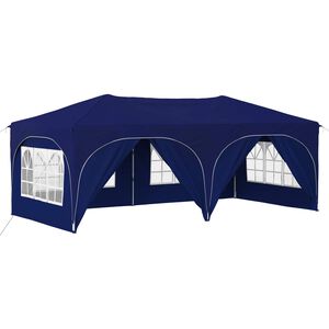 vidaXL Cort de Petrecere Pop-up albastru 575 x 288 x 245 cm