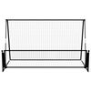 vidaXL Poartă de fotbal de ricoșeu 2-în-1, 202x104x120 cm, oțel
