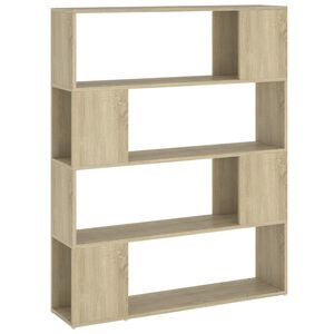 vidaXL Bibliotecă/Separator cameră, stejar sonoma, 100x24x124 cm