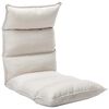 vidaXL Scaun de podea pliabil, crem, material textil