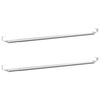 vidaXL Șine pentru perdele 2 buc, alb și argintiu, 40-60 cm, aluminiu