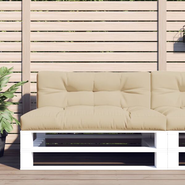 vidaXL Perne pentru paleți, 2 buc., bej, material textil