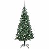 vidaXL Pom de Crăciun artificial pre-iluminat cu 300 LED Verde 210 cm