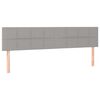 vidaXL Pat box spring cu saltea, gri deschis, 200x200 cm, textil