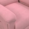 vidaXL Fotoliu de masaj cu ridicare, roz, catifea