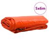 vidaXL P&acirc;nză 650g / m&sup2; Portocaliu 5 x 6 m P&acirc;nză cu acoperire PVC