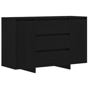 vidaXL Bufet cu sertar Stejar Negru 120 x 41 x 75 cm Lemn compozit