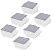 vidaXL Lumini cu LED-uri &icirc;ncastrate 6 buc., 100x100x68 mm