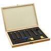 vidaXL Set unelte de strunjire indexabile, 12 piese, 16x16 mm, 100 mm