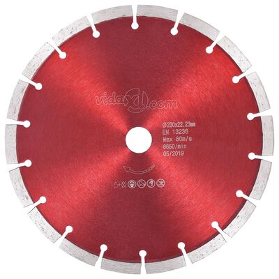 vidaXL Disc diamantat de tăiere, oțel, 230 mm