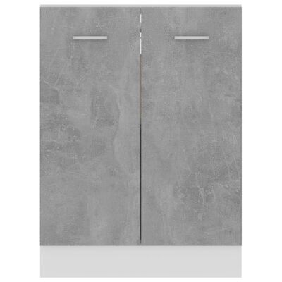vidaXL Dulap inferior, gri beton, 60 x 46 x 81,5 cm, PAL