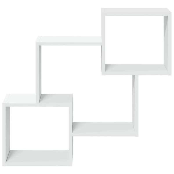 vidaXL Dulap de perete, alb, 78x18x71 cm, lemn prelucrat