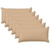 vidaXL Husă pentru pernă 6 pcs HOUTEN Crem 40 x 80 cm In sintetic