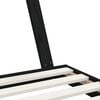 vidaXL Cadru de pat pentru copii, negru, 80x160 cm, lemn masiv de pin