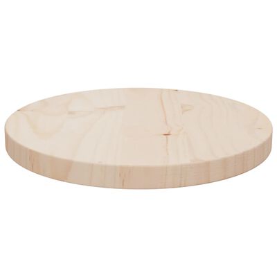 vidaXL Blat de masă, Ø30x2,5 cm, lemn masiv de pin