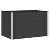 vidaXL Strat &icirc;nălțat de grădină Negru 150 x 100 x 91 cm