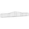 vidaXL Coș gabion arcuit 400x50x40/60 cm fier galvanizat