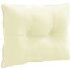 vidaXL Pernă de spate PUTTEN 100% Polyester Crem 50 x 40 x 10 cm