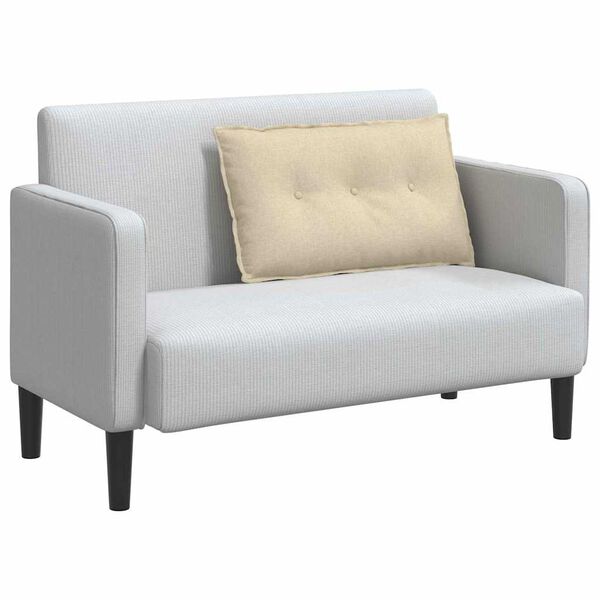 vidaXL Perna pentru spate Crem 80 x 19 x 50 cm țesătură