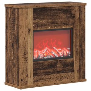 vidaXL Șemineu electric Lemn vechi 47 x 18 x 48 cm Lemn prelucrat