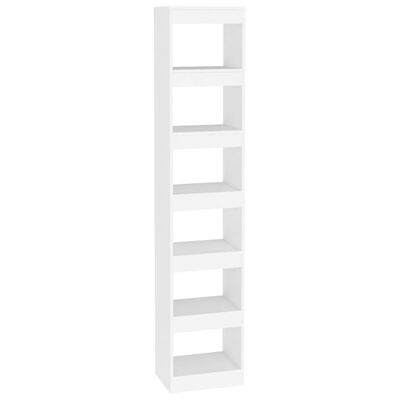 vidaXL Bibliotecă/Separator cameră, alb, 40x30x198 cm