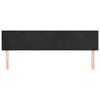 vidaXL Tăblii de pat, negru, 180x5x78/88 cm, catifea