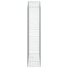 vidaXL Coș gabion arcuit, 150x50x220/240 cm, fier galvanizat