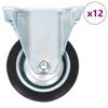 vidaXL Roți fixe, 12 buc., 75 mm