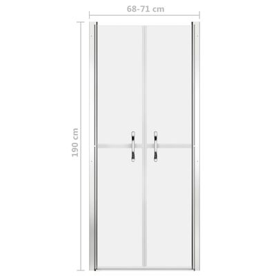 vidaXL Ușă cabină de duș, mat, 71 x 190 cm, ESG