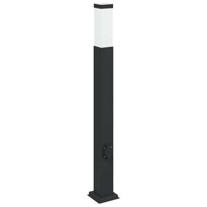 vidaXL St&acirc;lp luminos cu priză 80 cm negru IP44