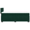 vidaXL Pat box spring cu saltea, verde &icirc;nchis, 90x190 cm, catifea