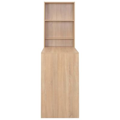 vidaXL Masă de bar cu dulap, stejar, 115 x 59 x 200 cm