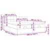 vidaXL Cadru de pat otoman cu saltele Taupe 200x200cm țesătură
