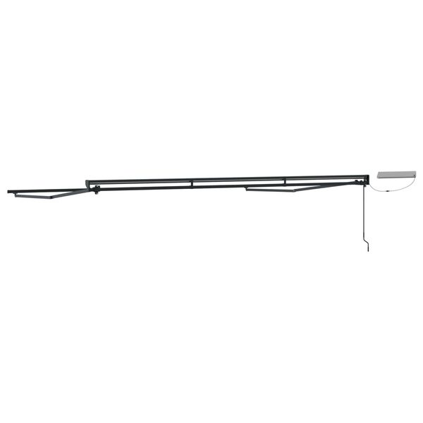 vidaXL Cadru copertină retractabil electric Alb 2,5 x 2 m Oțel