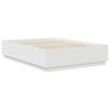 vidaXL Cadru de pat cu headboard Alb 150 x 200 cm Lemn compozit
