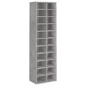 vidaXL Pantofar, gri beton, 54x34x183 cm, PAL