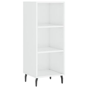 vidaXL Servantă, alb extralucios, 34,5x32,5x90 cm, lemn compozit