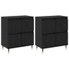vidaXL Dulap de depozitare 2 pcs Stejar Negru 60 x 35 x 70 cm
