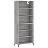 vidaXL Dulap &icirc;nalt, gri sonoma, 69,5x32,5x180 cm, lemn compozit