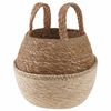 vidaXL Vază pentru plante cu m&acirc;nere Alb &Oslash; 22 x 20 cm