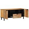 vidaXL Cabinet TV cu sertar Maro 105 x 33 x 46 cm Lemn de mango solid