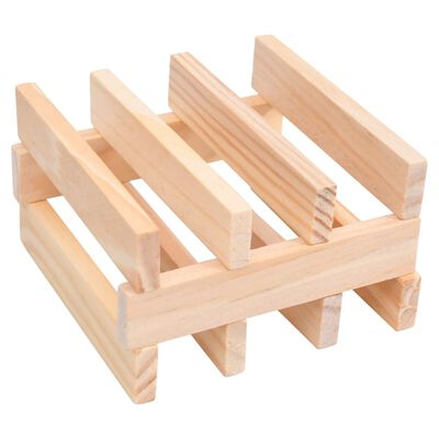 vidaXL Set bloc de construit din lemn, 150 de bucăți, lemn masiv pin
