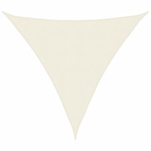 vidaXL Parasolar din țesătură oxford triunghiular, 3,6x3,6x3,6 m, crem