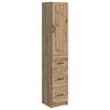 vidaXL Set de Dulapuri 2 pcs Stejar Artizanal 33 x 34,5 x 87 cm