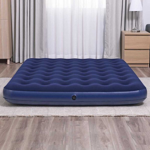 Best Way Saltea cu Aer albastru 203 x 152 x 22 cm PVC